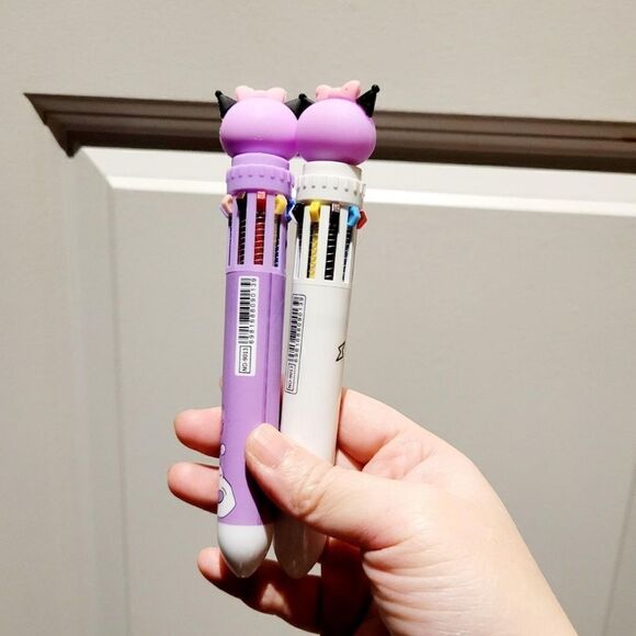 Brand New Set Of 4 Kuromi Multi Color Pens - Picture 6 of 7